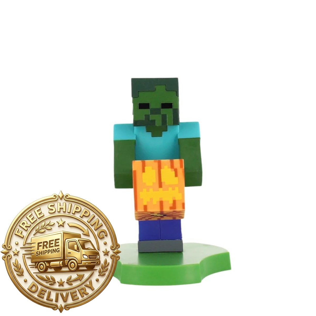 Minecraft Zombie Cable Guys Holdems Mini Phone Stand And Device
