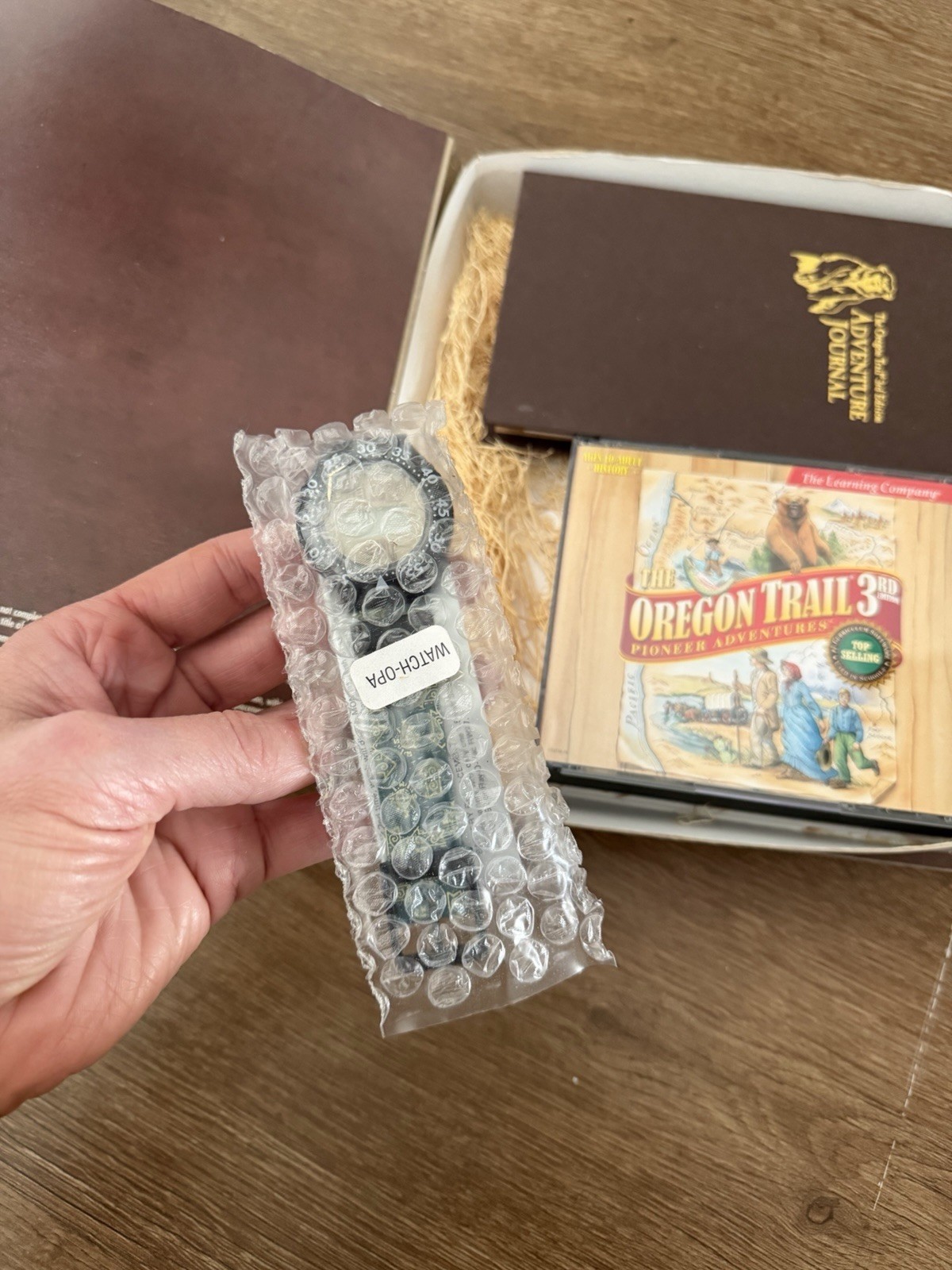 Oregon Trail 3 Gift Set New In Box Cd-rom Journal Watch Notebook