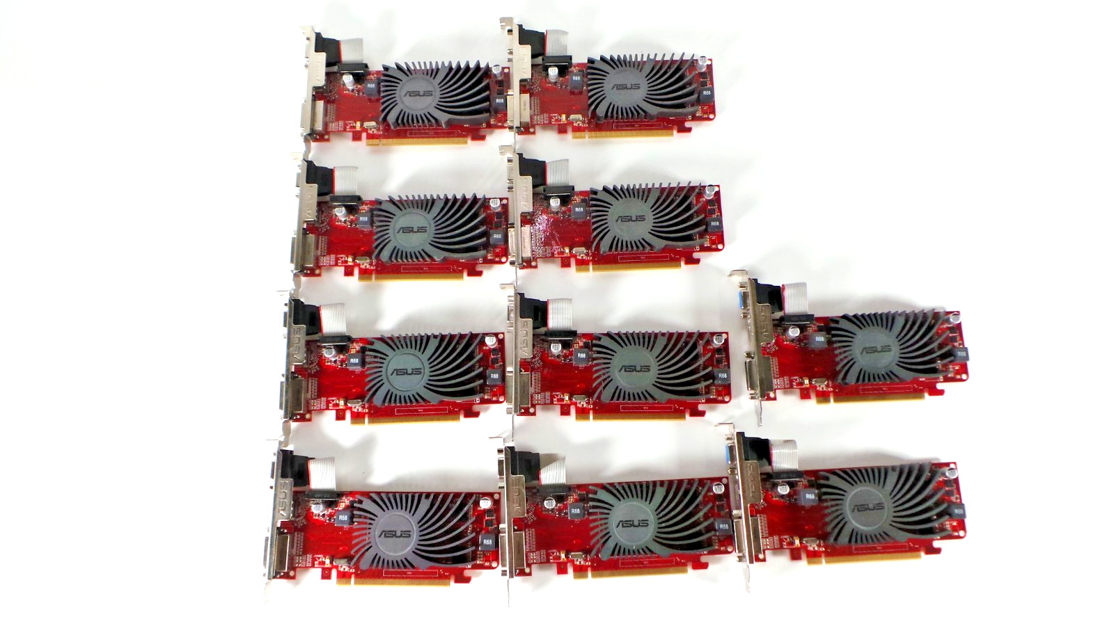 LOT OF 10 Dell ASUS Radeon HD6450 EAH6450 SILENT/DI/1GD3 1GB PCI-E Video Card