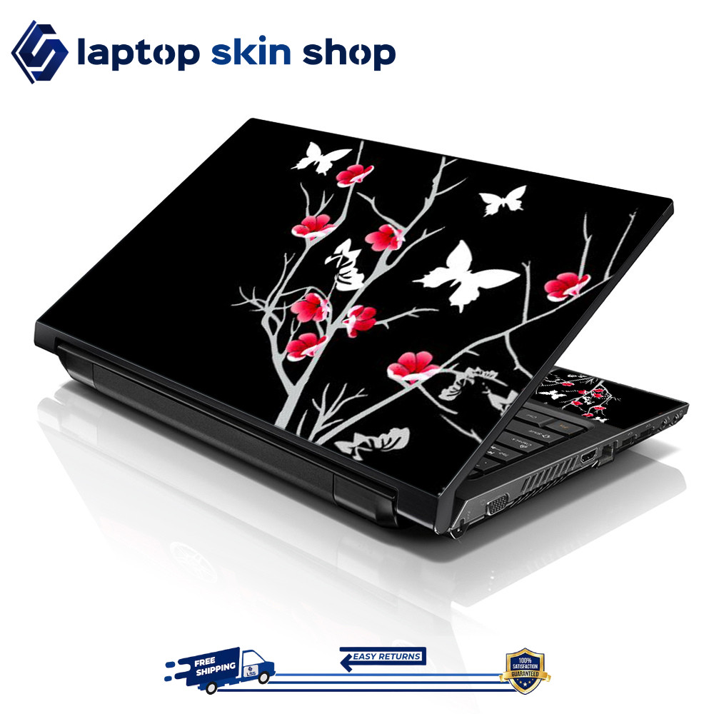 Laptop Skin Sticker Decal Cover for Notebook Apple Asus Pink Bloom 13-16 inch
