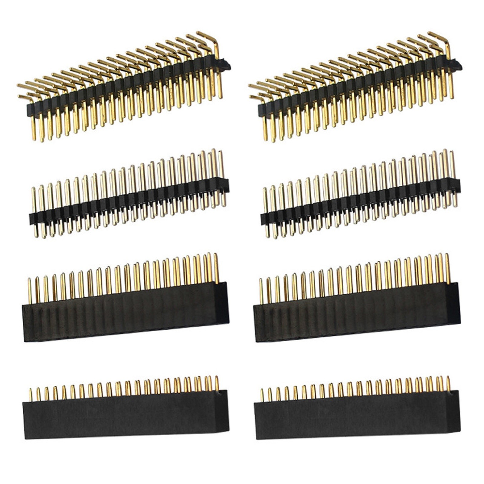 8Pcs 2x20 PIN Socket Dual Male Header Pin Connector for Raspberry Pi Zero/Zero,
