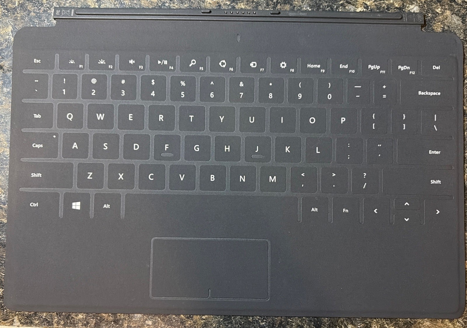Microsoft Surface Touch Cover 2 w/ Backlighting Charcoal N3W-00001  Model # 1570