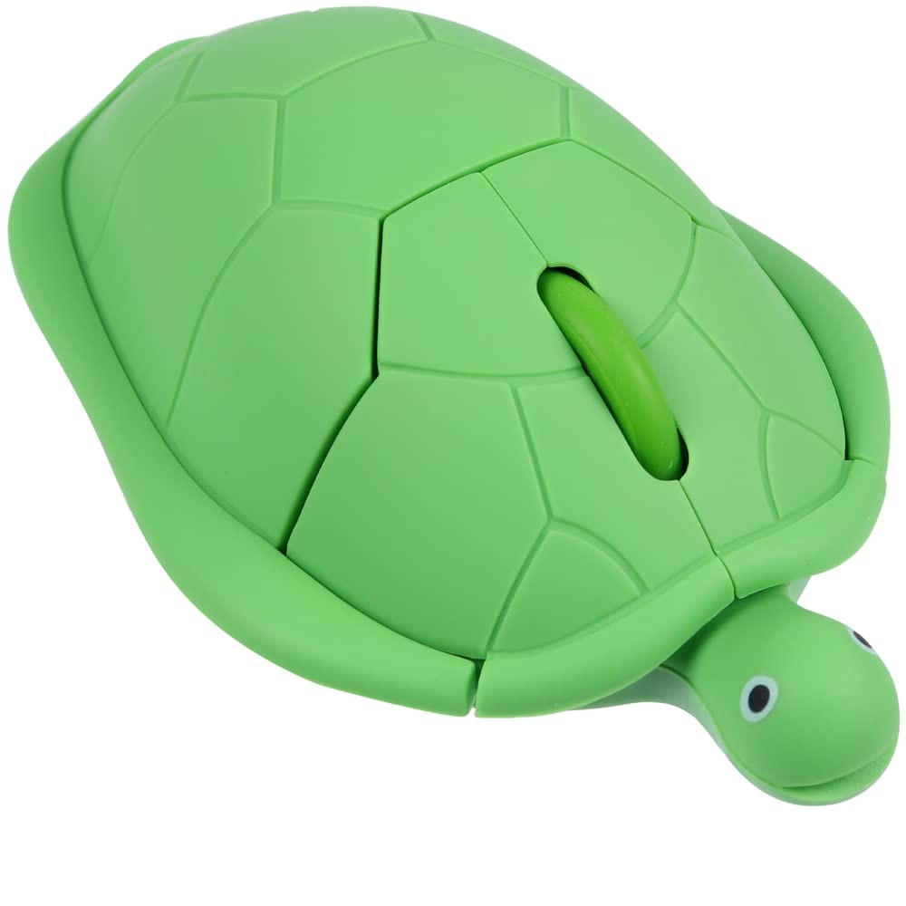 Cute Green Turtle Shape Wireless Mouse Silent Click Optical Travel Mice