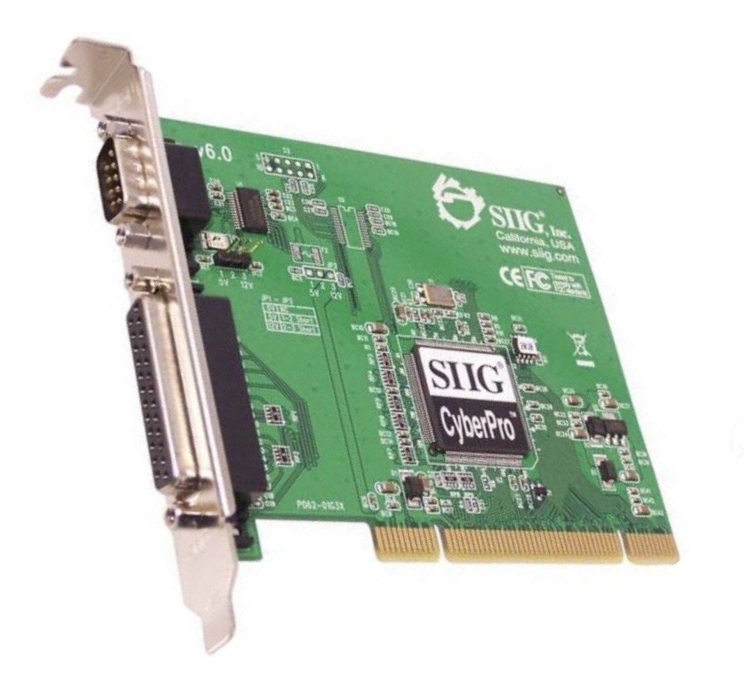 SIIG Cyber I/O PCI Serial + Parallel Adapter JJ-P11012-S6