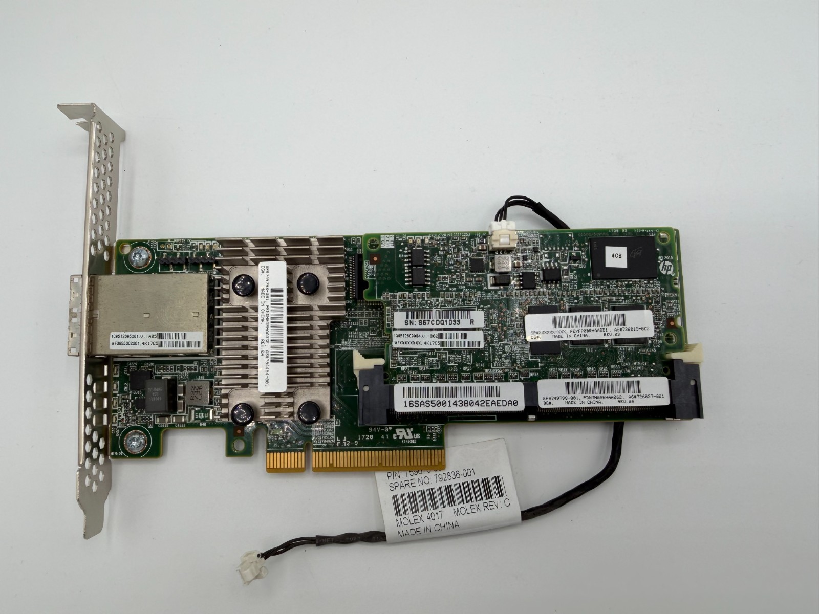 HPE Smart Array P441 4GB FBWC 12Gb 2-Port Ext SAS Controller 749798-001