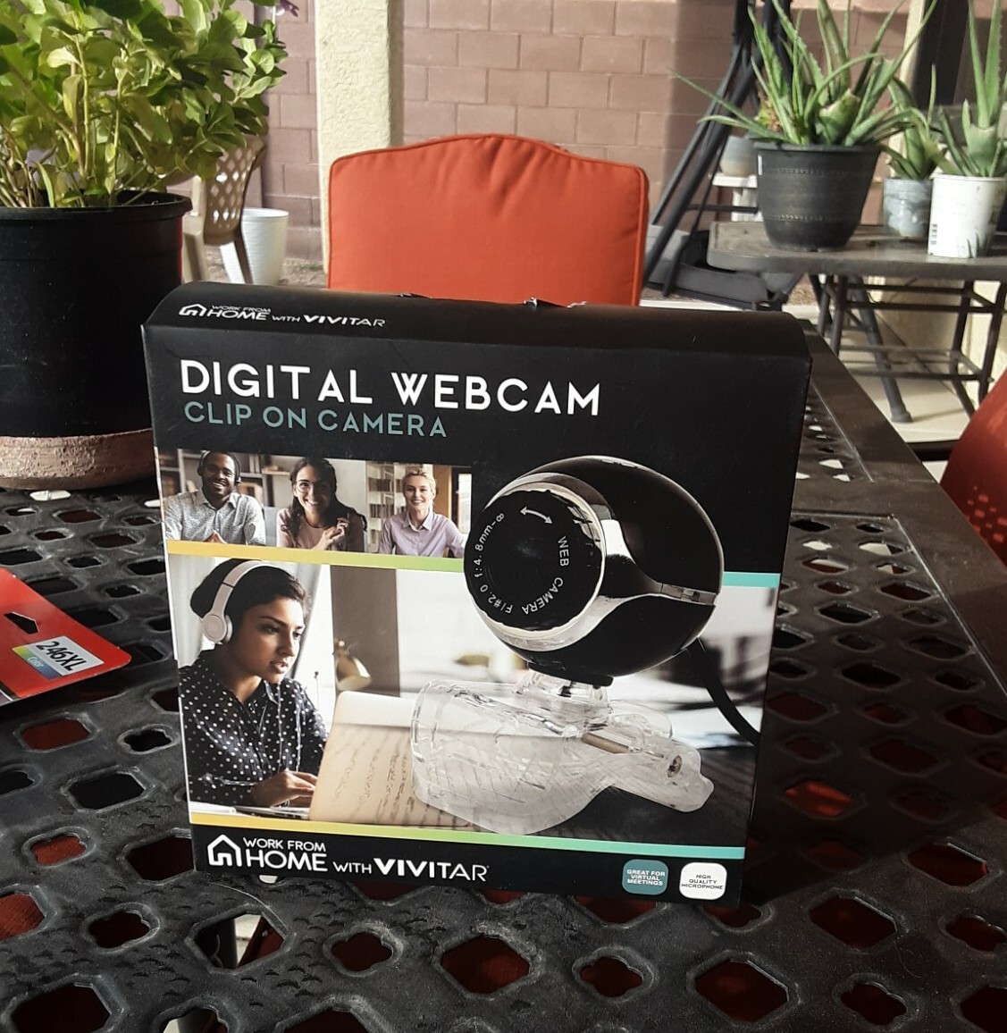 VIVITAR DIGITAL WEBCAM Clip On Camera Work From Home NEW Damaged Unopened Box