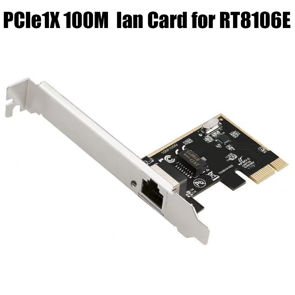 PCIe Realtek RTL8106E 10/100M 10/100Mbps RJ45 Ethernet Network Lan Card Adapter