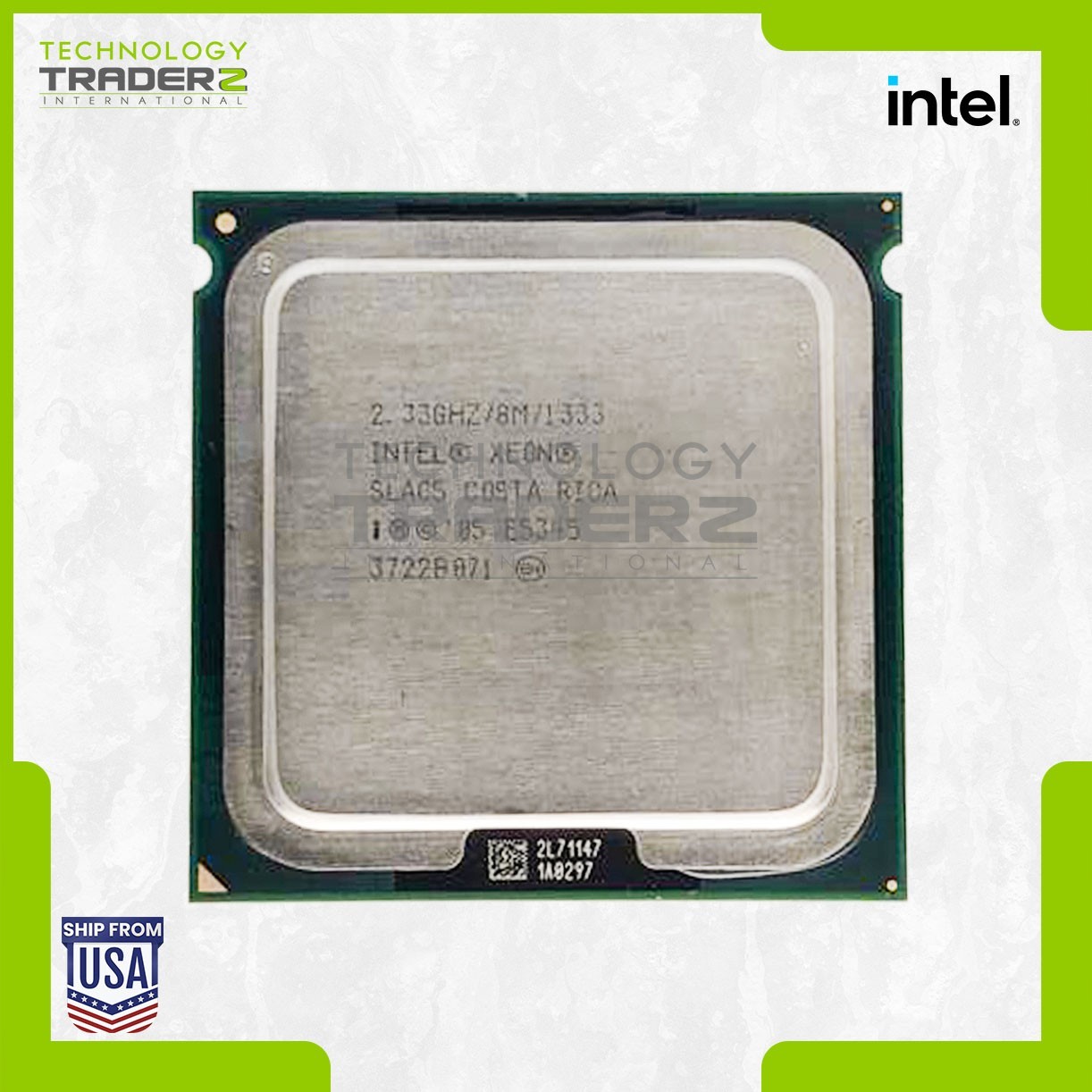 SLAC5 Intel Xeon E5345 Quad Core 2.33GHz 1333MHz FSB 8MB 80W Processor *Pulled*