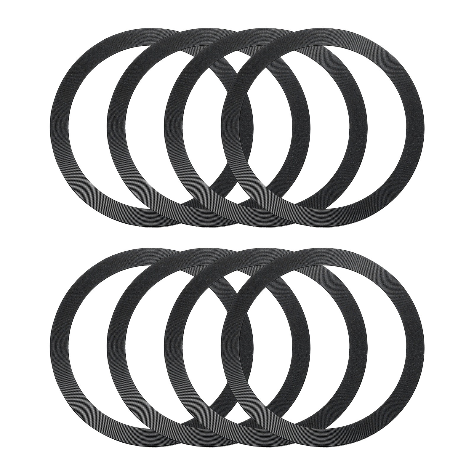 8Pcs Magnetic Adapter Ring, Magnetic Wireless Charger Conversion Kit, Black