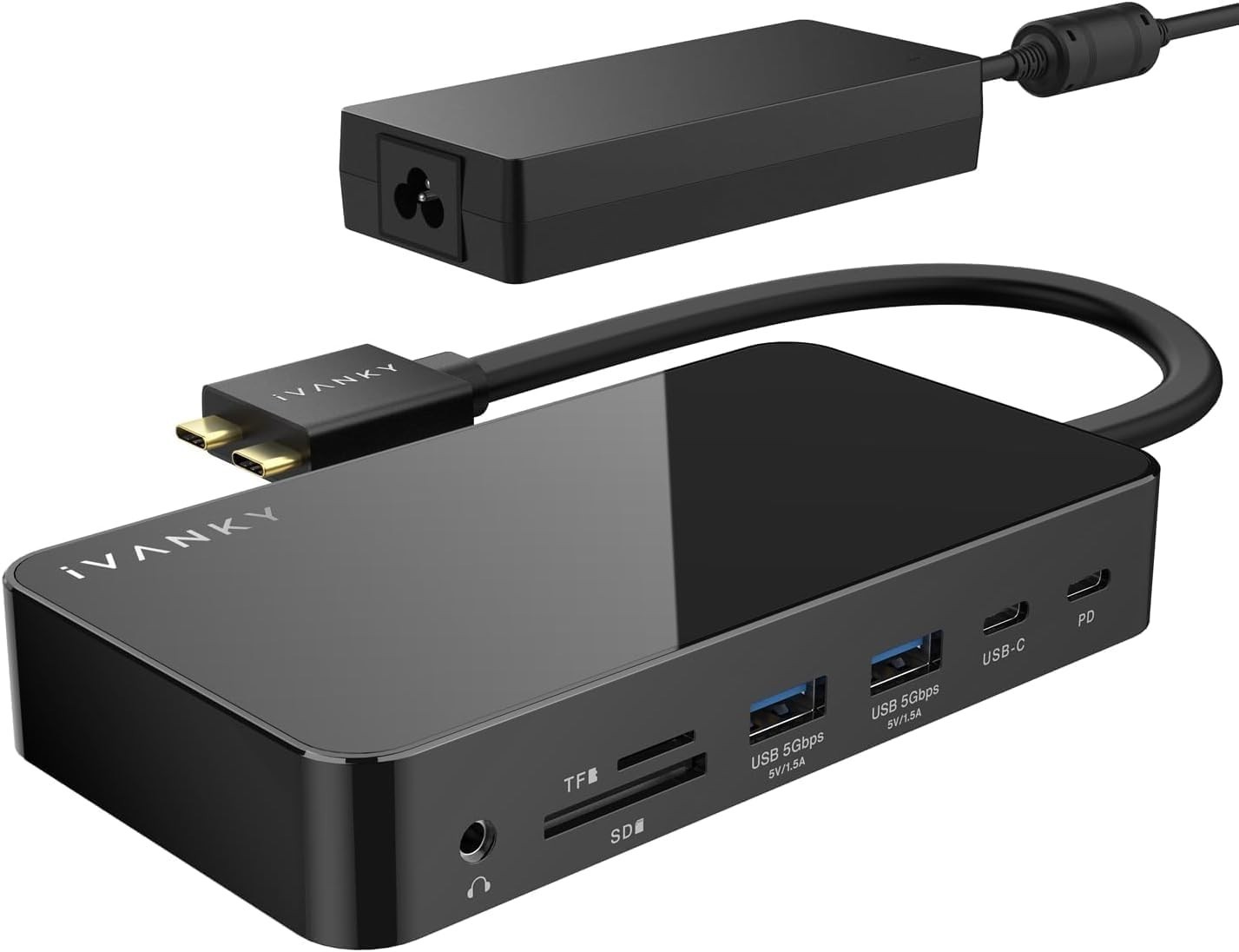 iVANKY 12-in-2 FusionDock 1 for M5 MacBook Pro Docking Station Dual 4K@120Hz
