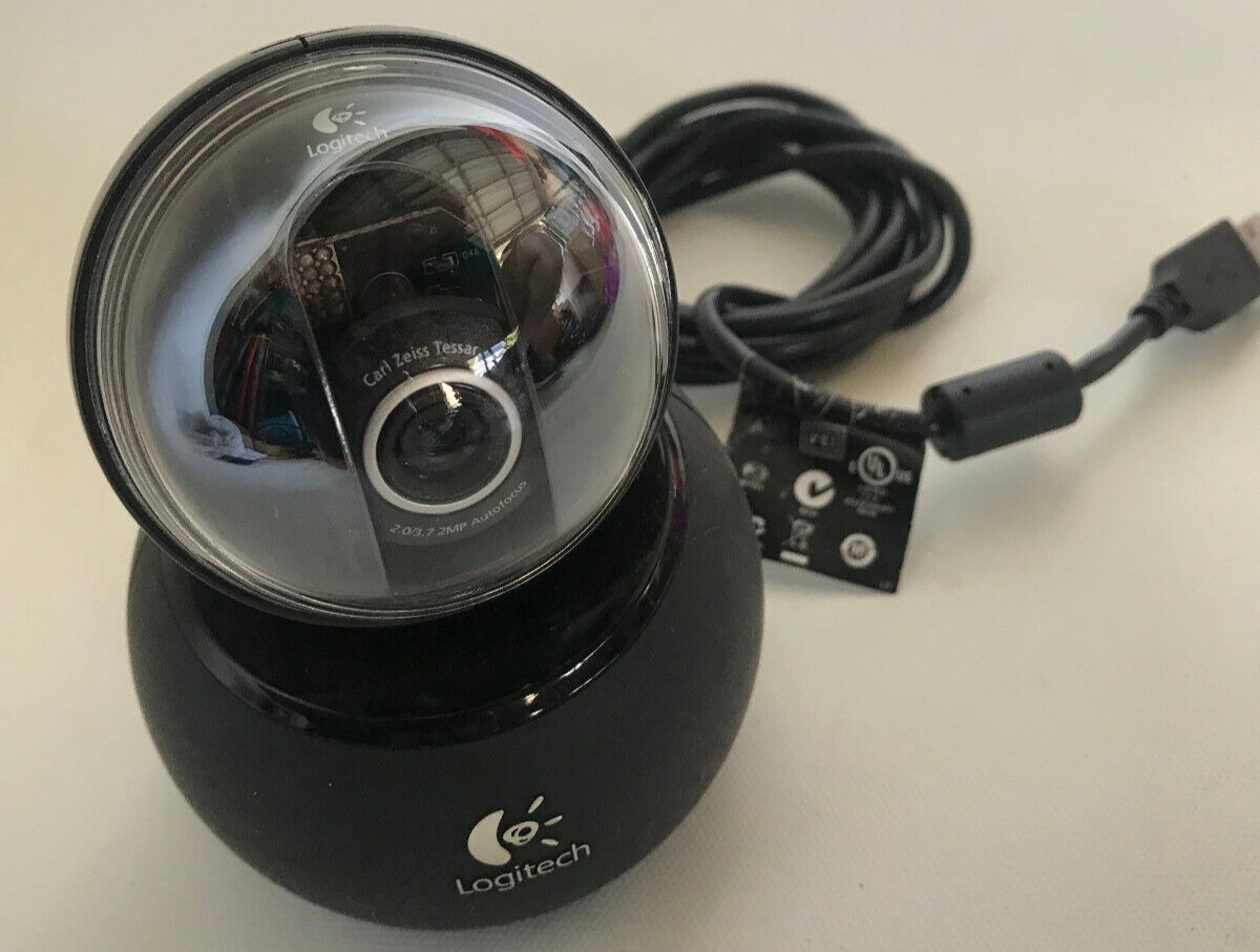 GENUINE Logitech V-UCC22 Carl Zeiss Tessar 2.0/3.7 2MP Autofocus USB Webcam