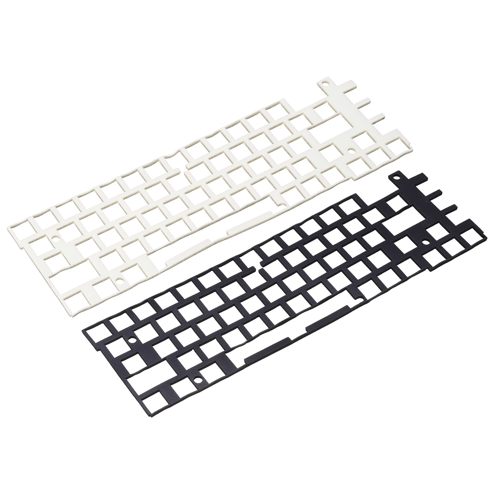 2pcs 4x12" Keyboard Foam 68 Layout Sound Dampening Foam Pads Black/White