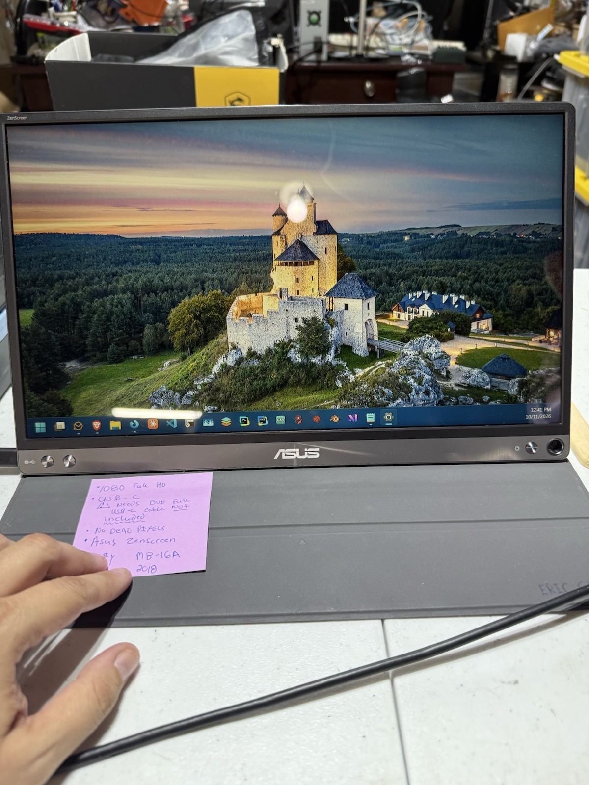 ASUS MB16AC  15.6" IPS LED Portable Monitor - Black