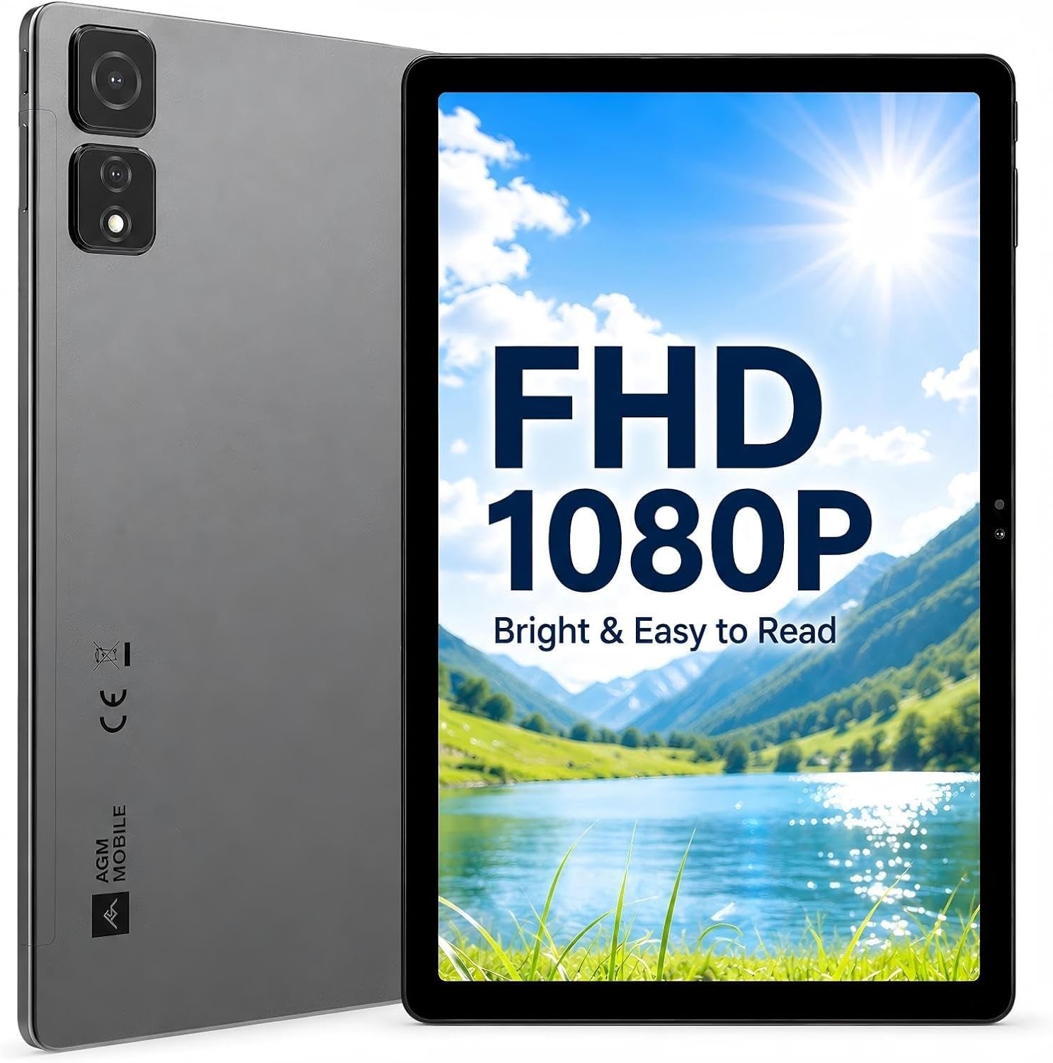 AGM 11" FHD Tablet 256GB Storage w/ Case & Screen Protector Bundle - NIB