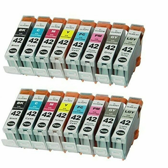 16 Pack Ink Cartridges w/ chip for Canon CLI-42 Pixma Pro-100 Pro 100 Printer