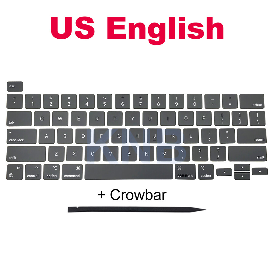 Laptop Keys Keycaps For Macbook Pro Retina 13" M1 A2338 Key Cap US UK ES FR 2020