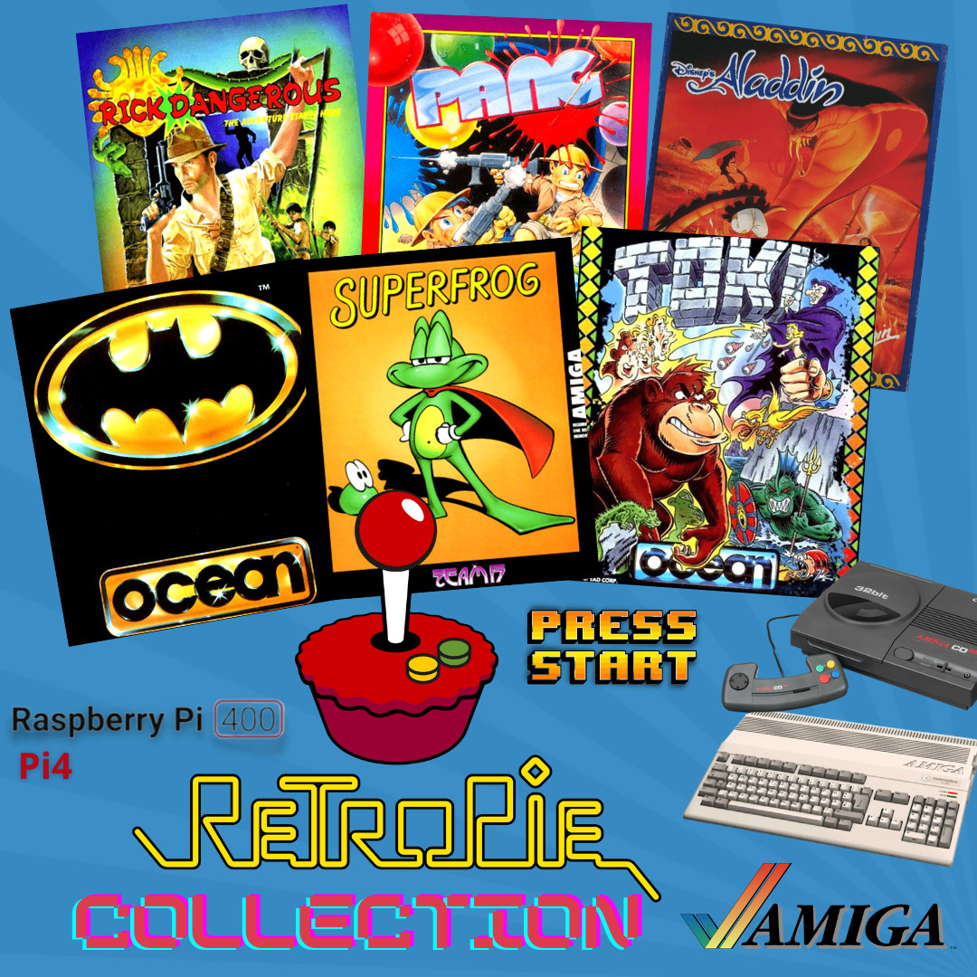 Collection Amiga Games Retropie for Raspberry Pi 400 Pi4