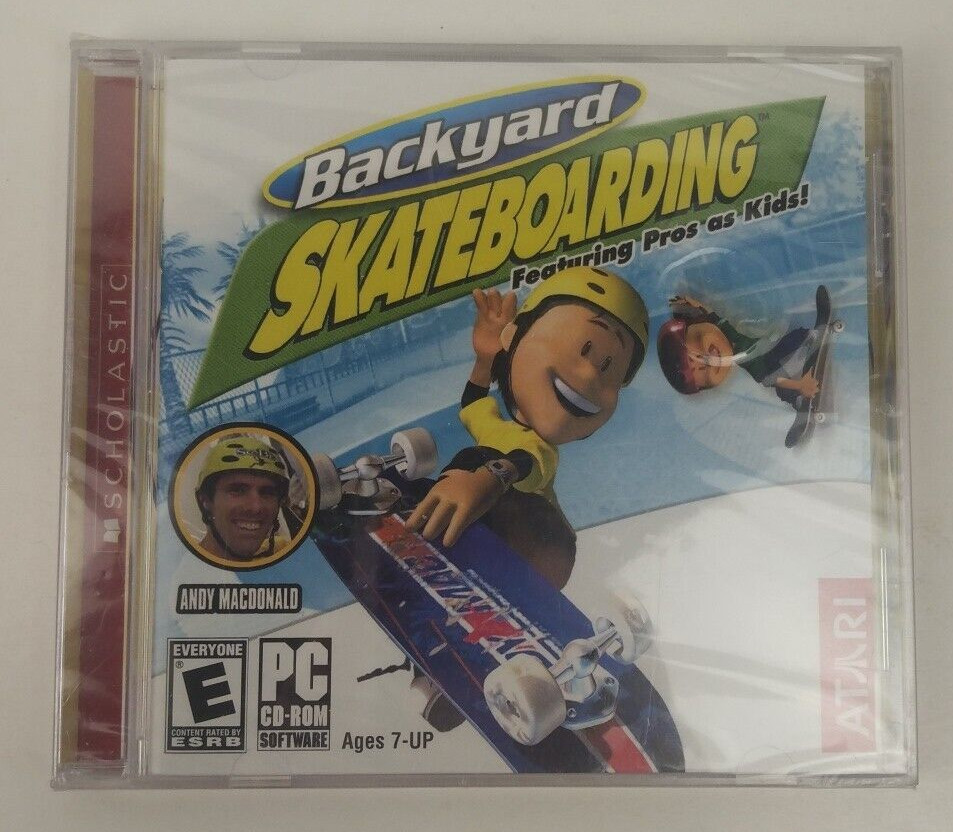 BACKYARD SKATEBOARDING featuring Pros as Kids  Atari, Scholastic (Windows, 2004)