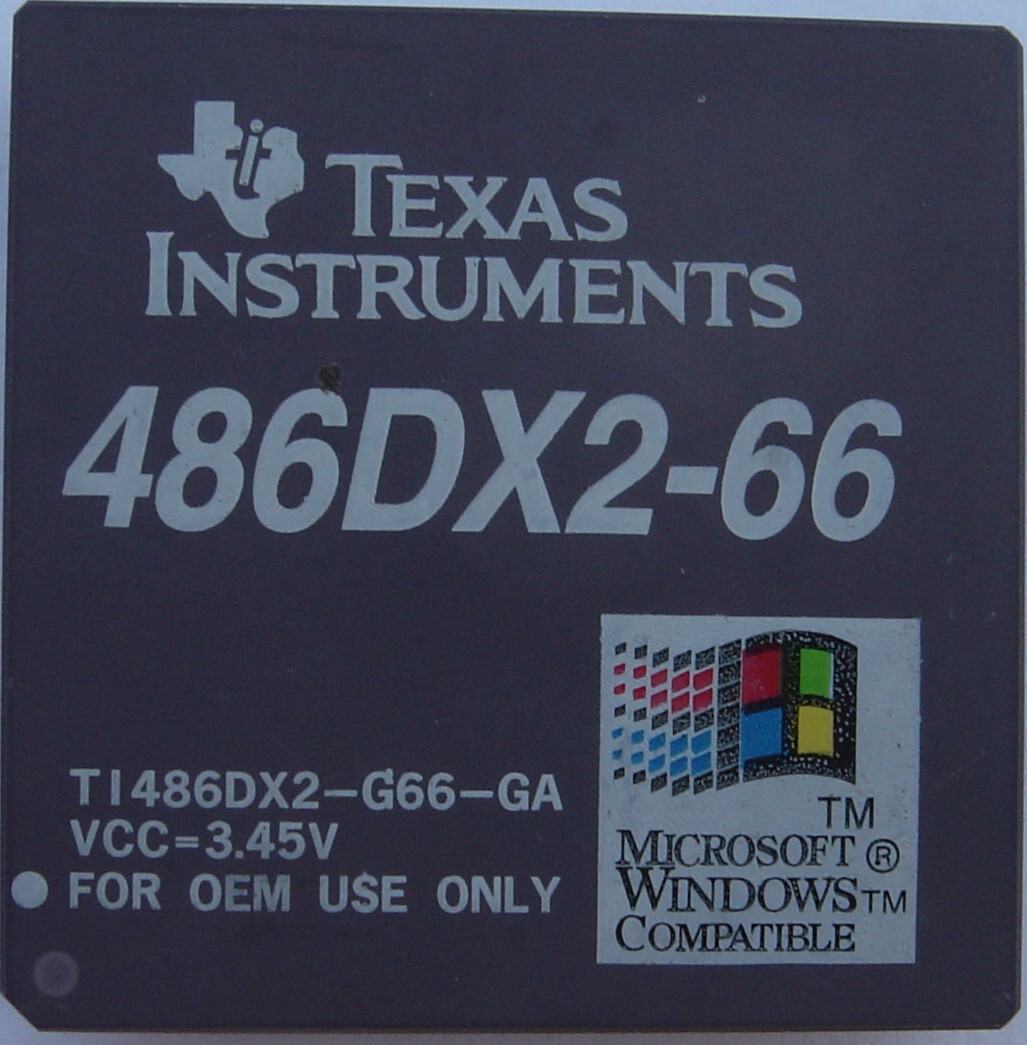 Texas Instruments 486 DX2 66 MHz CPU TI486DX2-G66-GA VCC=3.45V