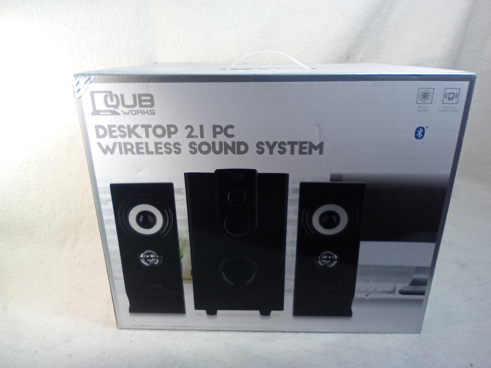 Desktop 2.1 PC Wireless Sound System Qub Works