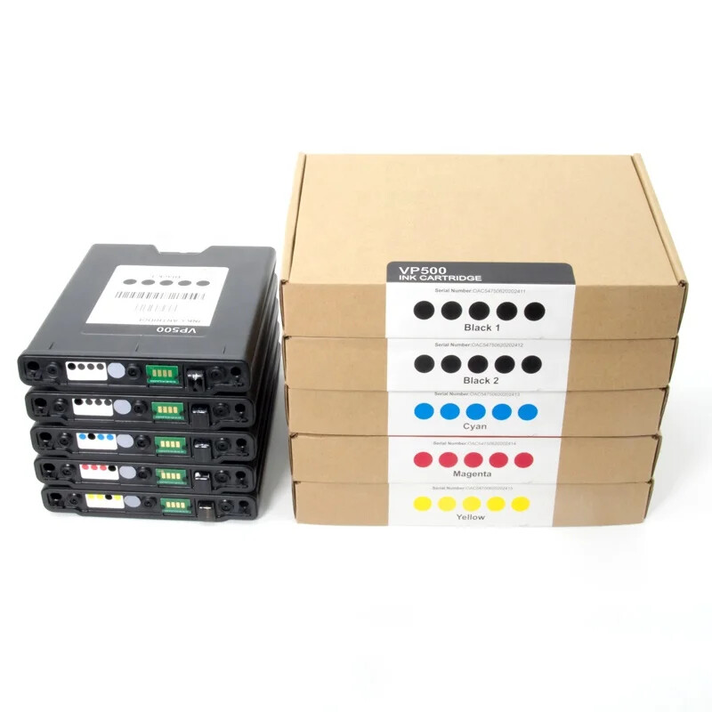 5PC/SET NEW COMPATIBLE INK CARTRIDGE WITH NEW CHIP FOR VIPCOLOR VP500