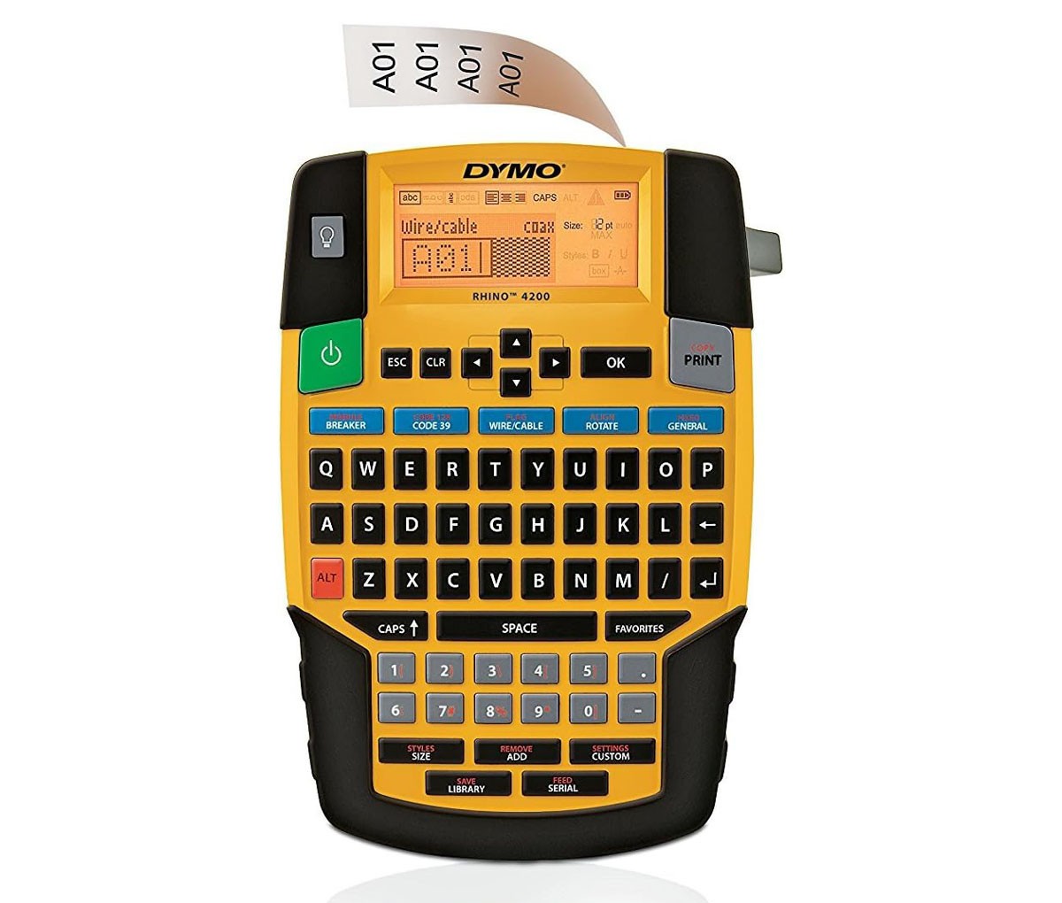 Dymo Rhino 4200 Soft Case Labelmaker Kit - Thermal Transfer - Label