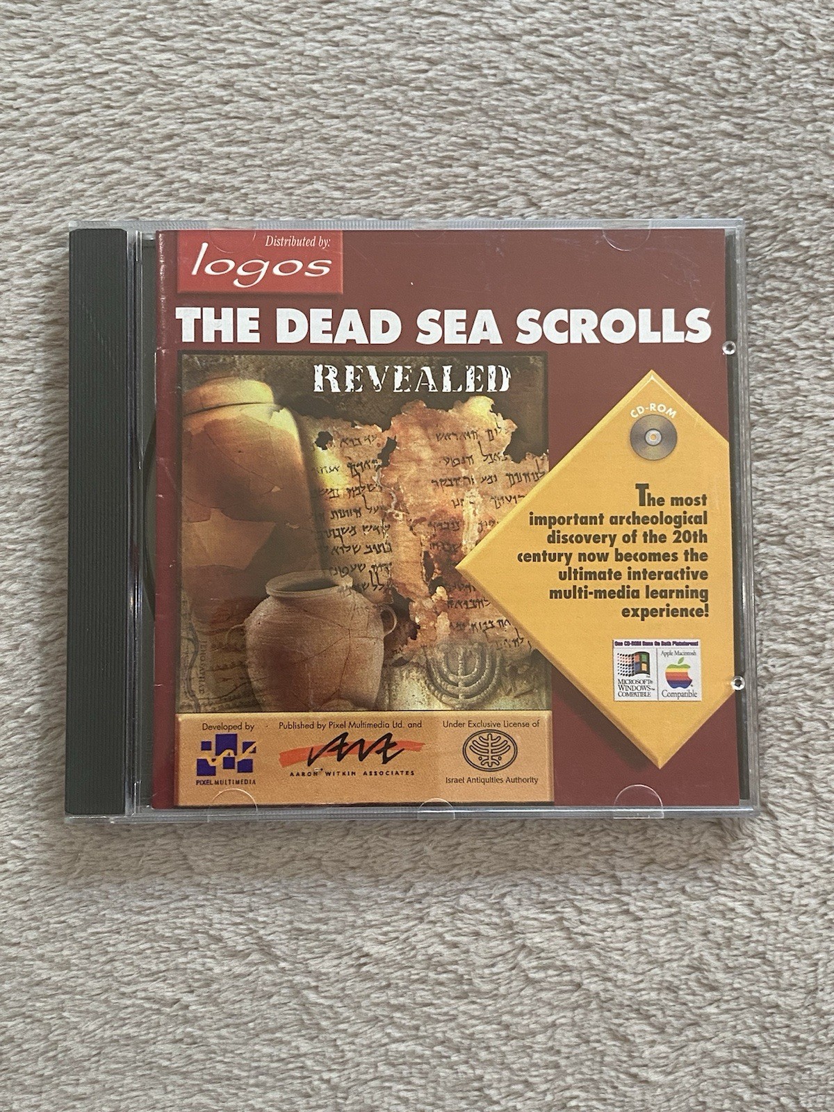 The Dead Sea Scrolls Revealed (1994 CD-ROM) LOGOS ARCHEOLOGICAL DISCOVERY