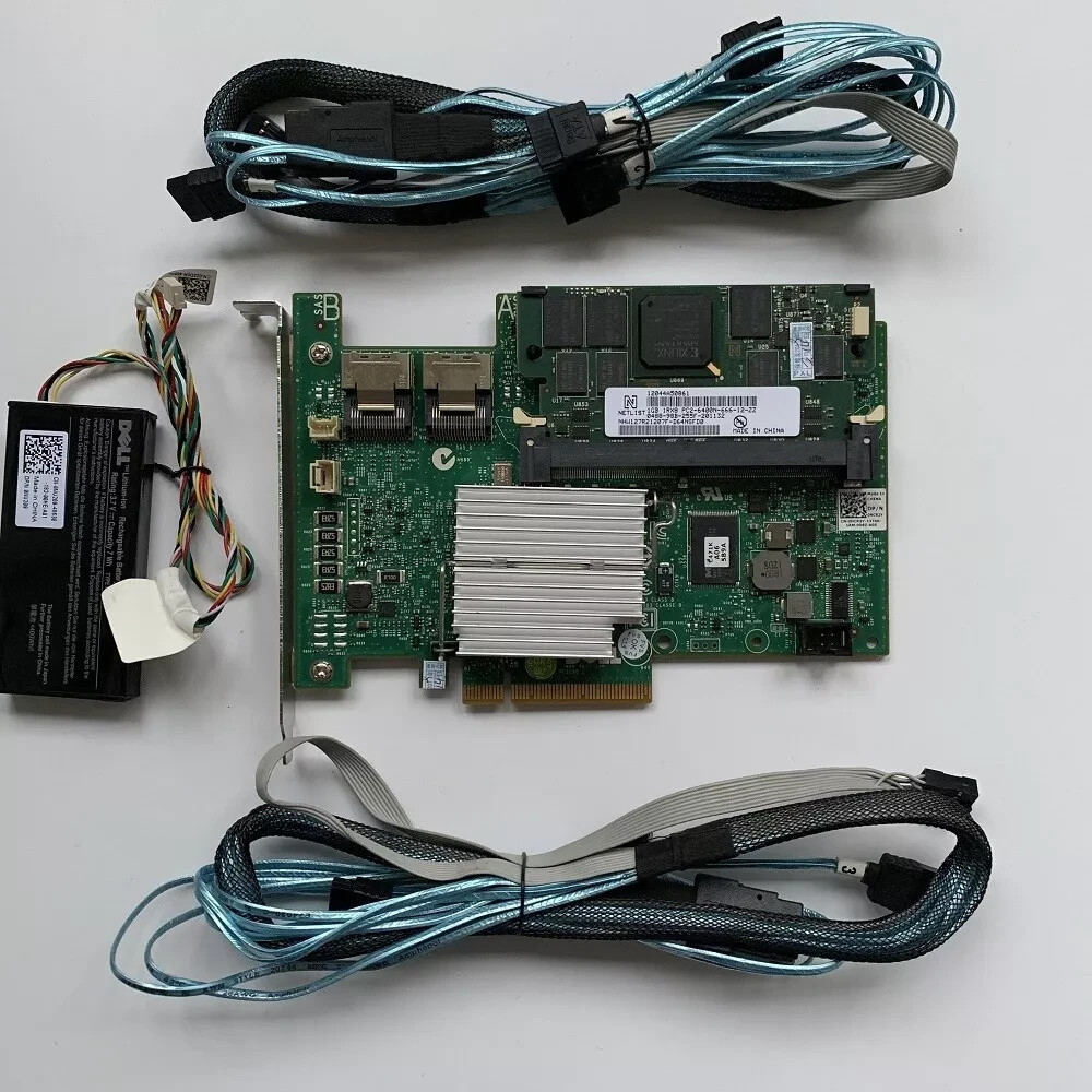 Dell PERC H700 1GB Cache 6Gbps SAS RAID Controller Card w/ battery 2×8087 SATA