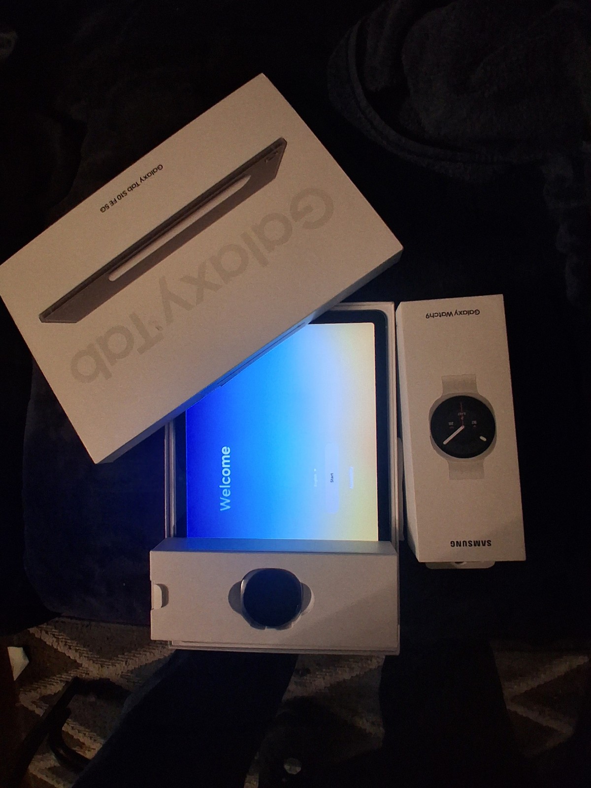 BOTH: NEW SAMSUNG GALAXY S10 TABLET AND GALAXY S9 WATCH.         UNLOCKED