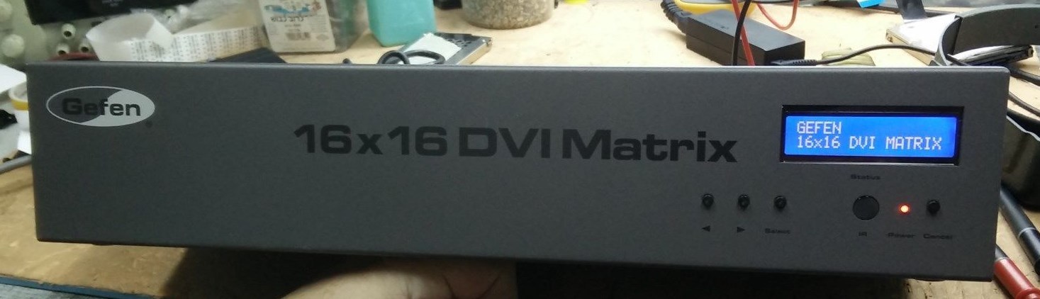 Gefen 16X16 DVI MATRIX 16x16 DVI Crosspoint Matrix with Power Supply