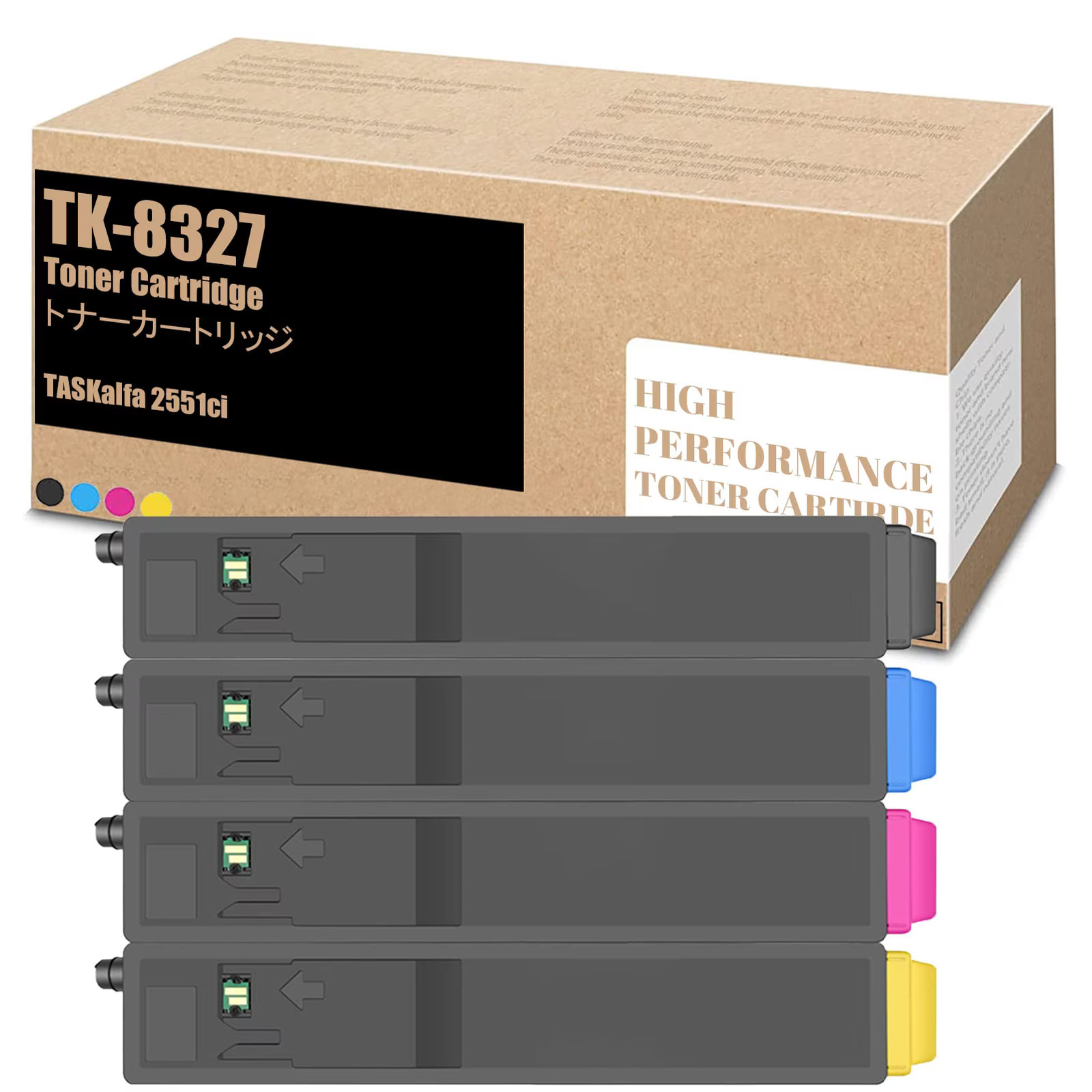 TK-8327 Toner Cartridges, 4-Color Set for Kyocera TASKalfa 2551ci Printer