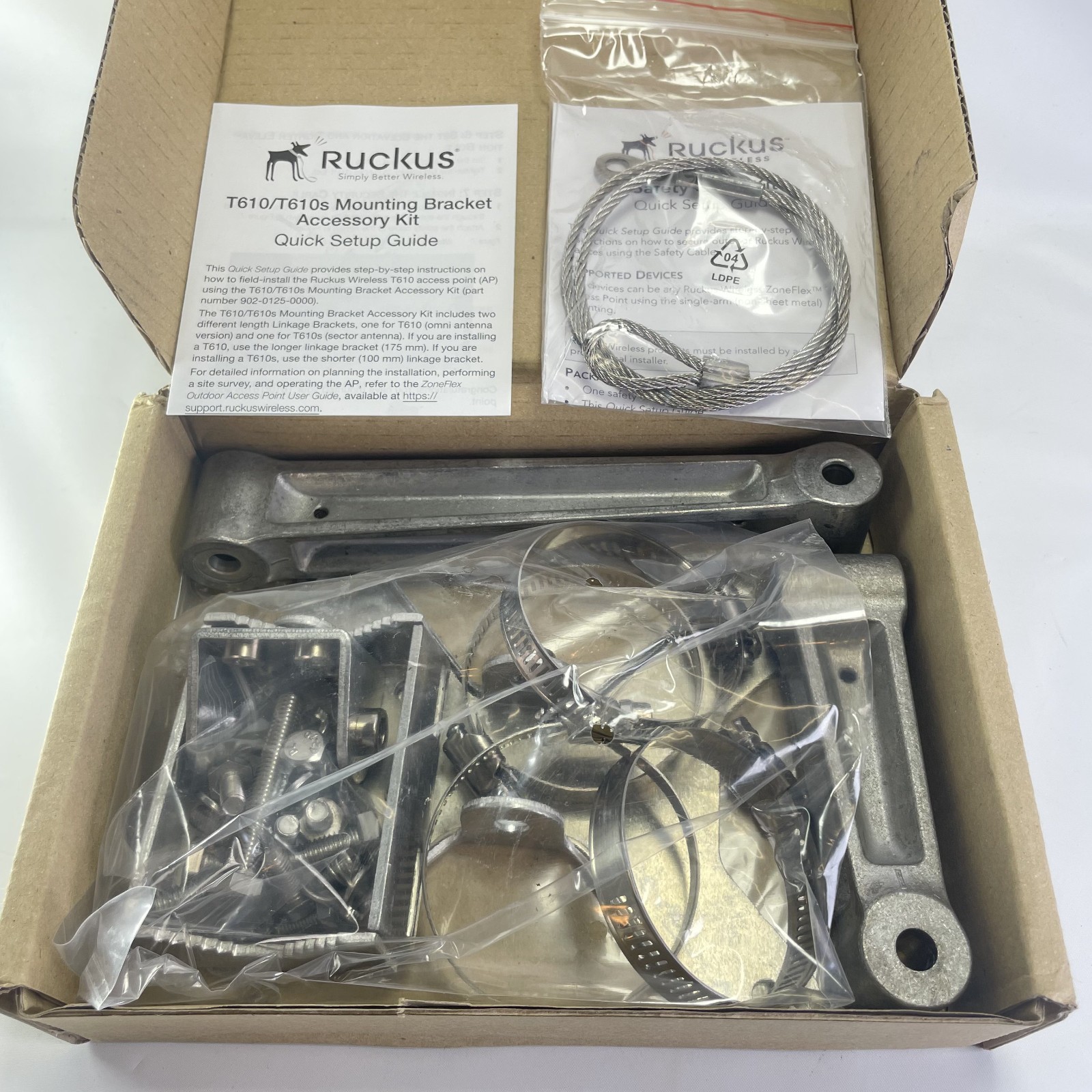 Ruckus Wireless T610 Access Point Mounting Bracket Kit 902-0125-0000 NEW