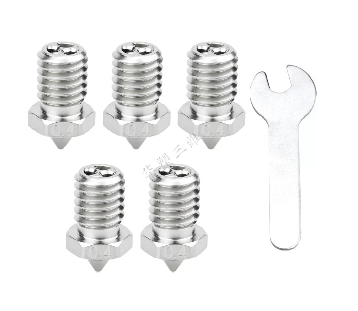 E3D V6 CHT Clone Copper‑Plated Nozzle High‑Flow Wear‑Resistant For 3D Printer*5