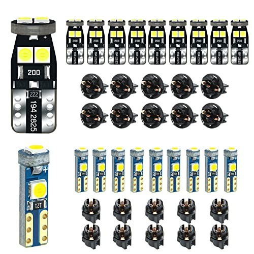 LED Dashboard Instrument Light, White, 12V, 20 Count Bulb Set