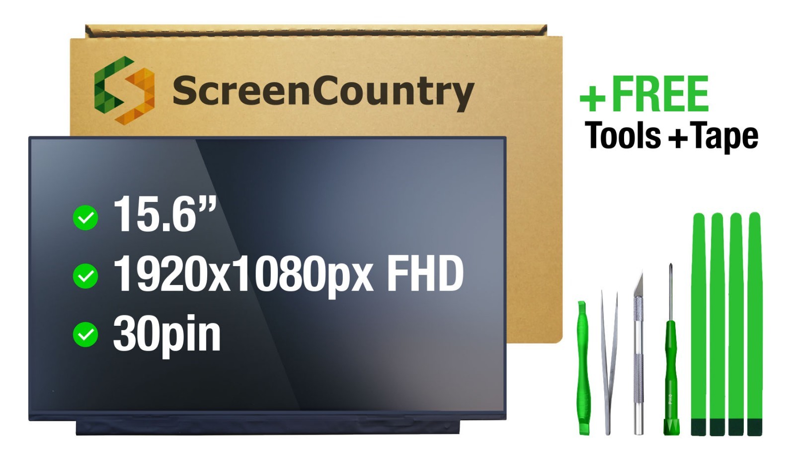 HP Pavilion 15-DK0068WM FHD IPS Matte Non-Touch 30pin LCD LED Screen Display