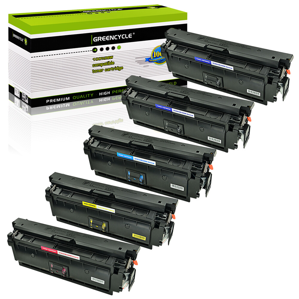 5 Set CF360X CMYK ColorSet Toner Fits for HP 508X Enterprise M553x M553dn M553dh