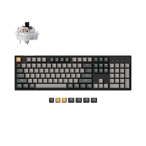 KEYCHRON C2 PRO WIRED QMK/VIA MECHANICAL KEYBOARD FULL BROWN - C2P-K3-AZ