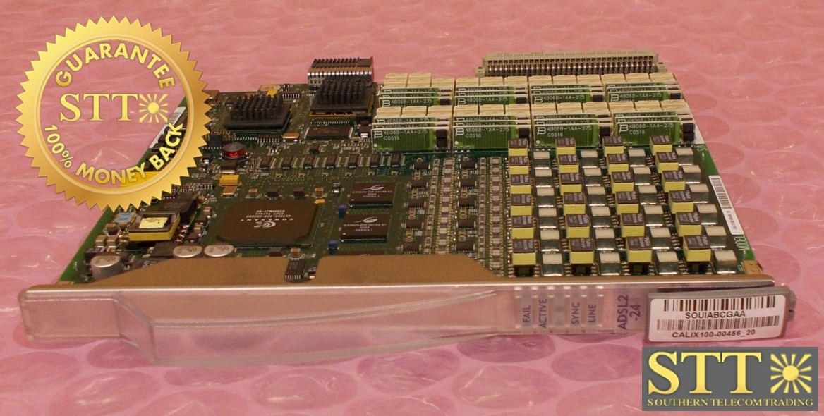 100-00456 CALIX REV-20 C7 24-PORT ADSL2 CARD SOUIABCGAA