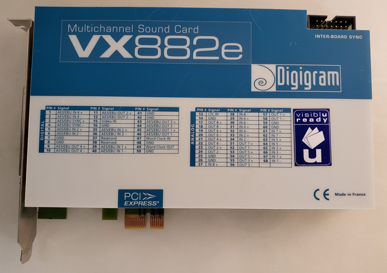 Digigram VX822E Multichannel Sound Card