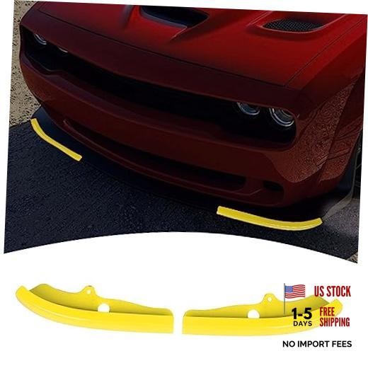 for Challenger Front Bumper Lip Splitter Protector Cover Trim for Small Yellow