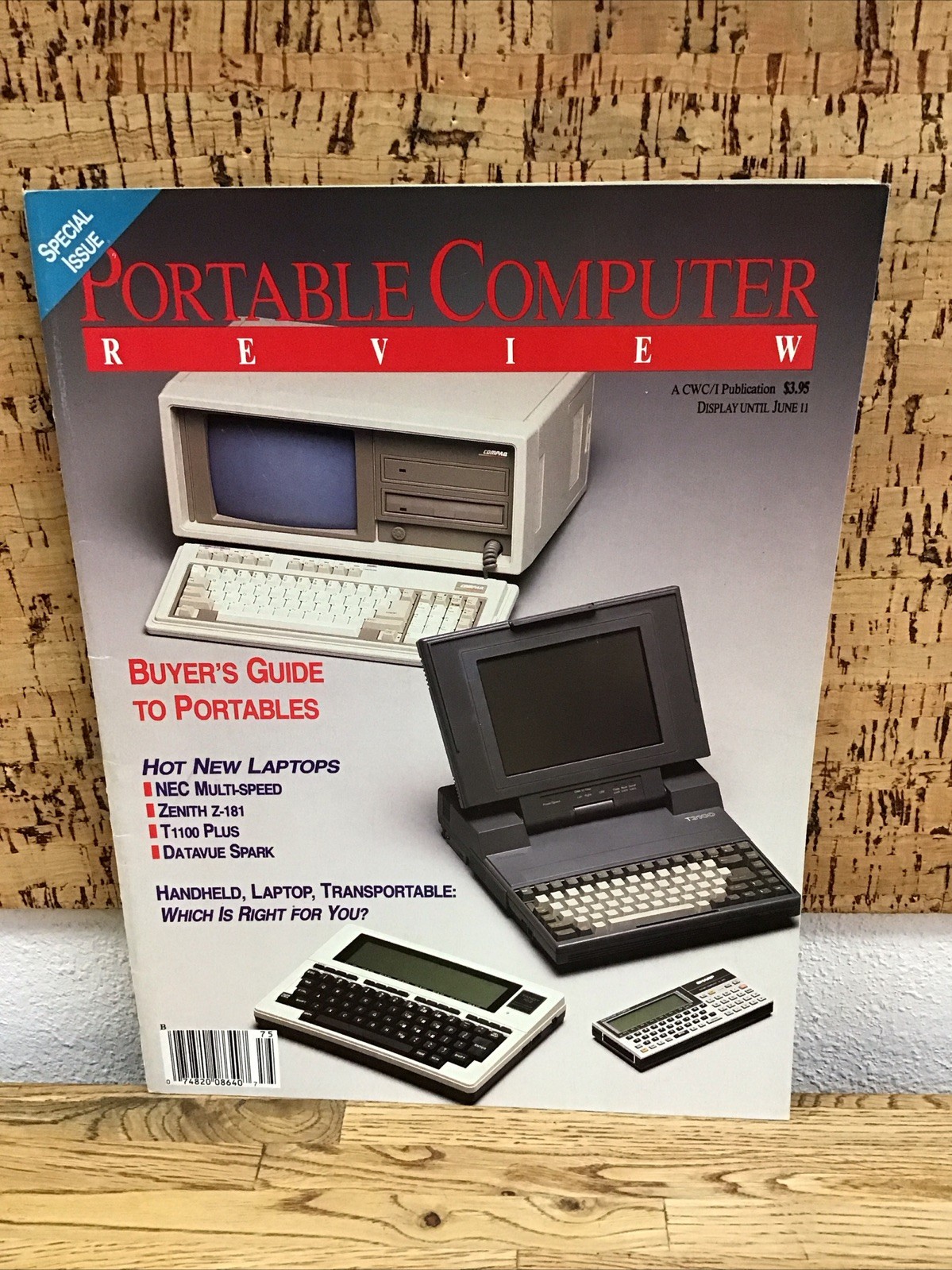 Vintage 1987 Portable Computer Review Magazine Company, NEC, Zenith P-3