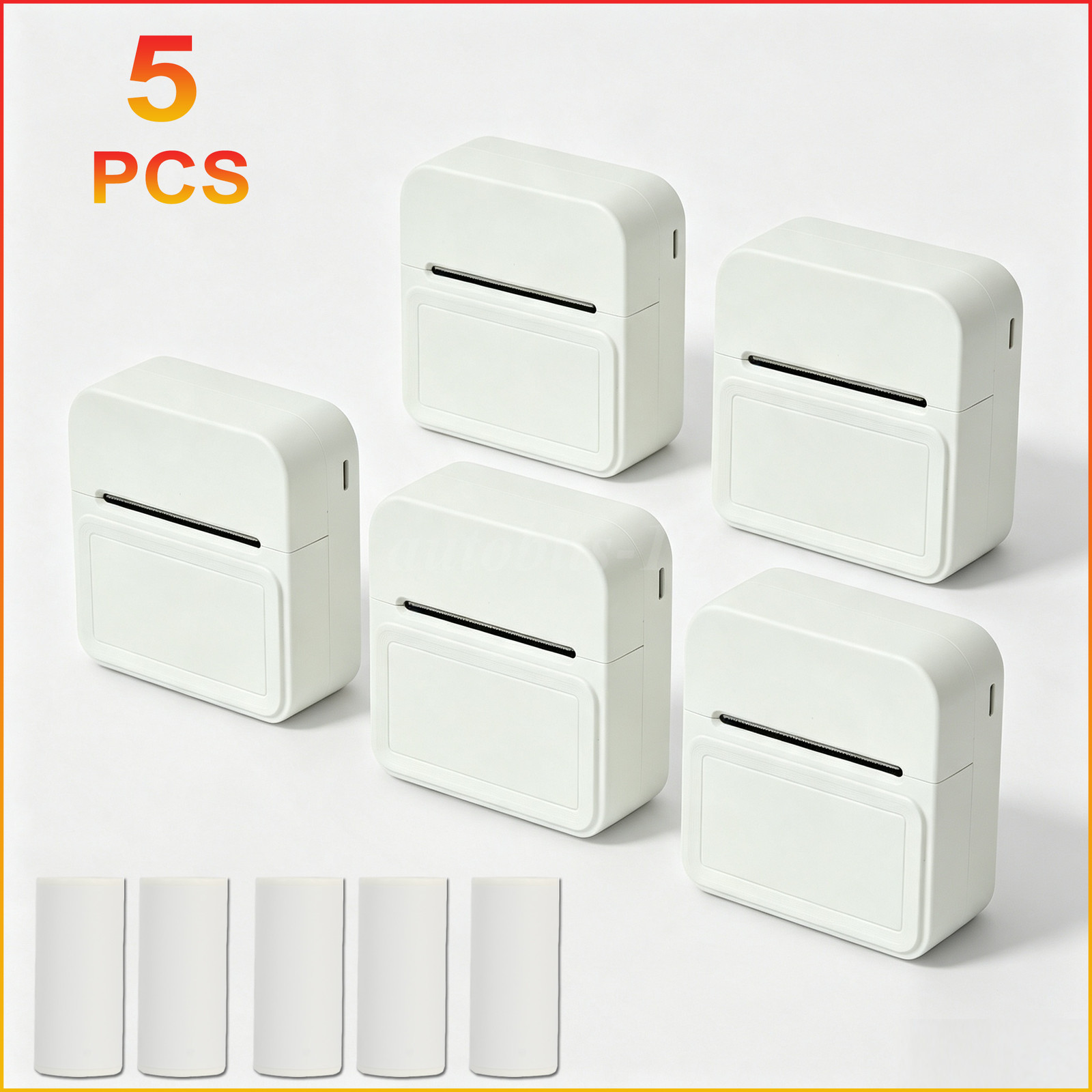 LOT Compact Bluetooth Thermal Mini Label Maker Wireless Inkless Printer for DIY