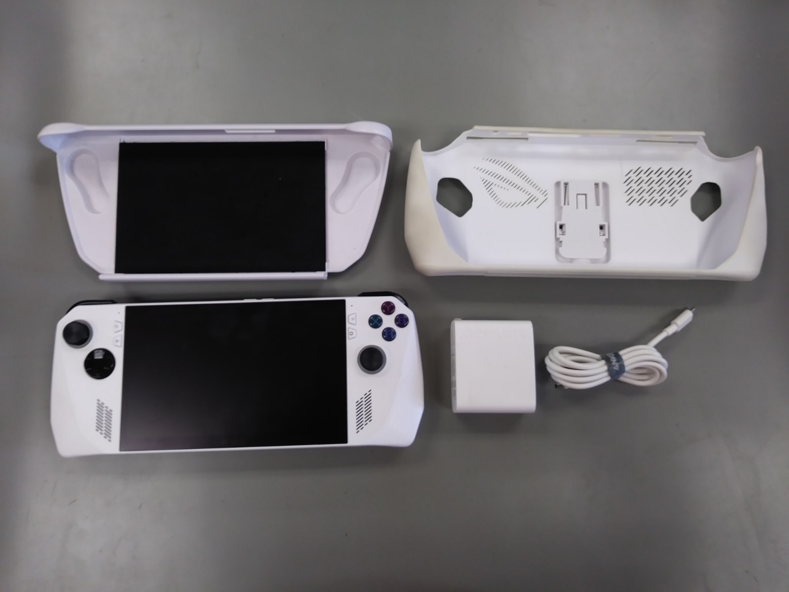 ASUS ROG Ally RC71L 477GB White Touchscreen Handheld System USB-C w/ Case