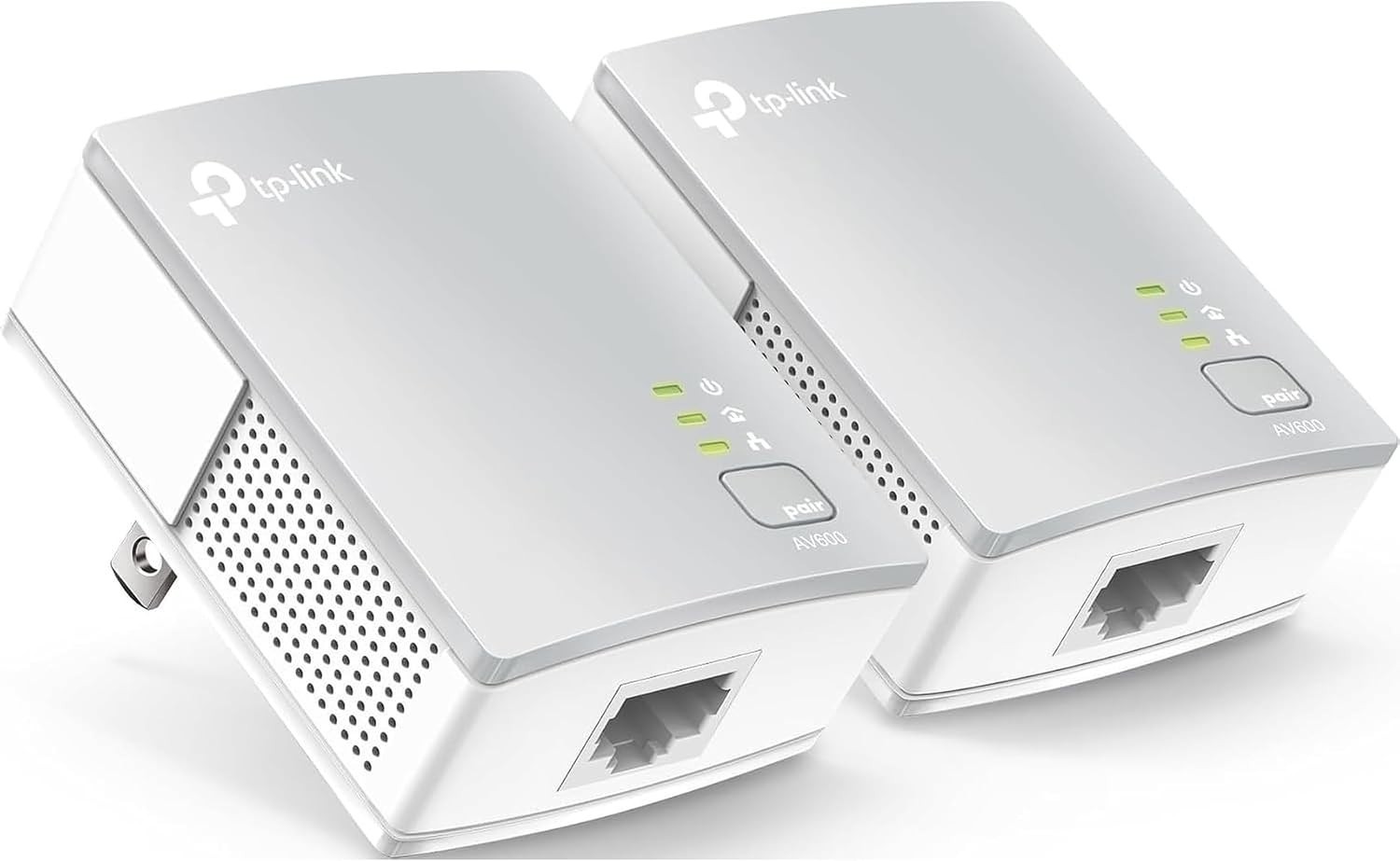 Extend Your Internet with AV600 Powerline Adapter - Plug & Play, 100 Mbps