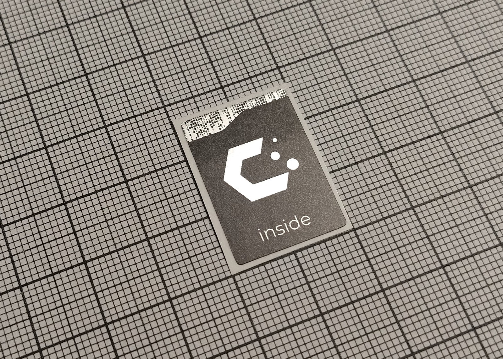5 x Black & Silver CachyOS Linux Inside Stickers For The Computer Case 18x25mm