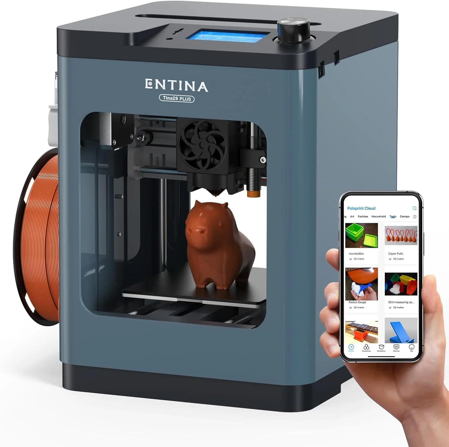 Tina2 Plus 3D Printer, 250mm/s Fast Printing, WiFi App Control