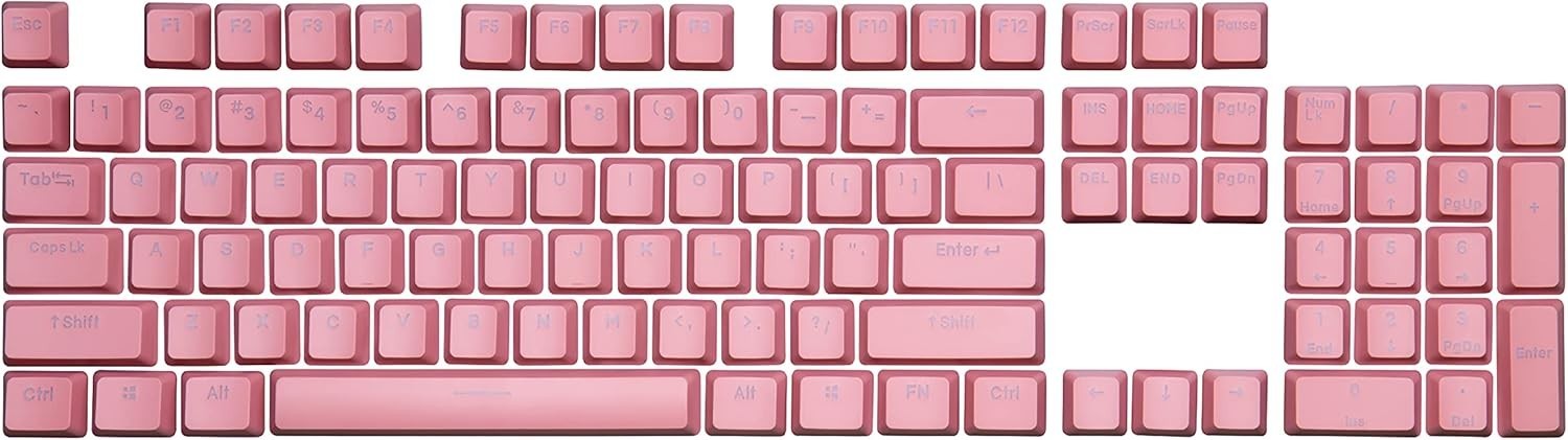 Cooler Master PBT Doubleshot Backlit Keycap Upgrade Set Sakura Pink Keycaps