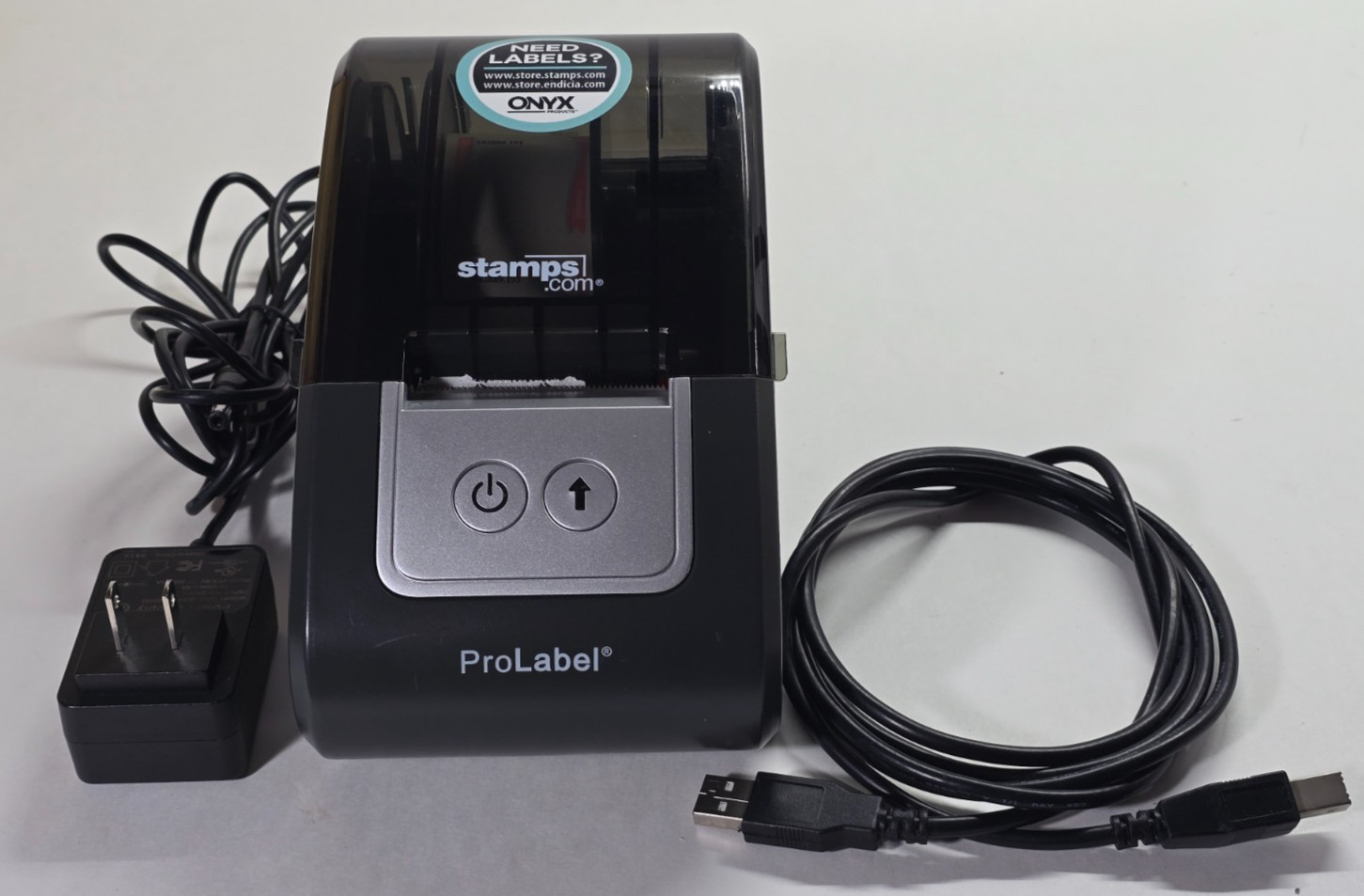 (MINT) Stamps.com P2 ProLabel Thermal Printer With Adapter and USB Cable(TESTED)