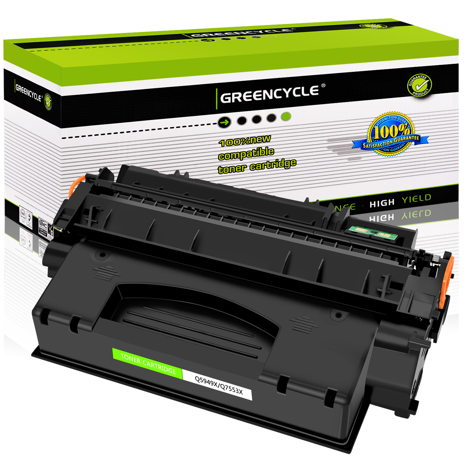 GREENCYCLE Q7553X Toner Cartridge For HP LaserJet P2010 P2014 M2727 MFP M2727nf