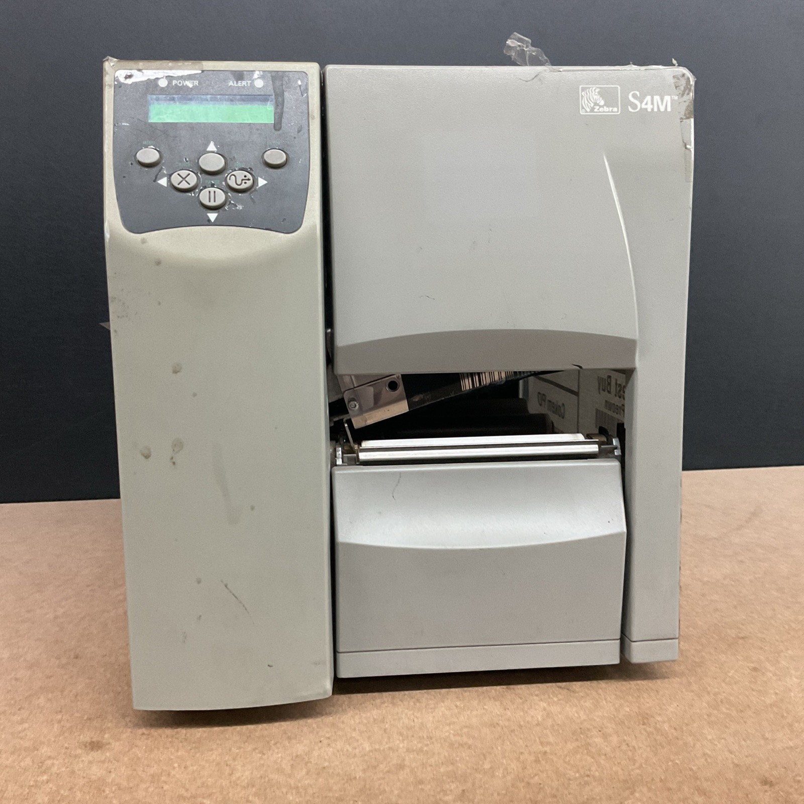 Zebra S4M Stripe Thermal Label Barcode Printer - Powers On ( READ )